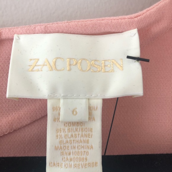 Peach Midi Zac Posen Dress - Picture 4 of 4